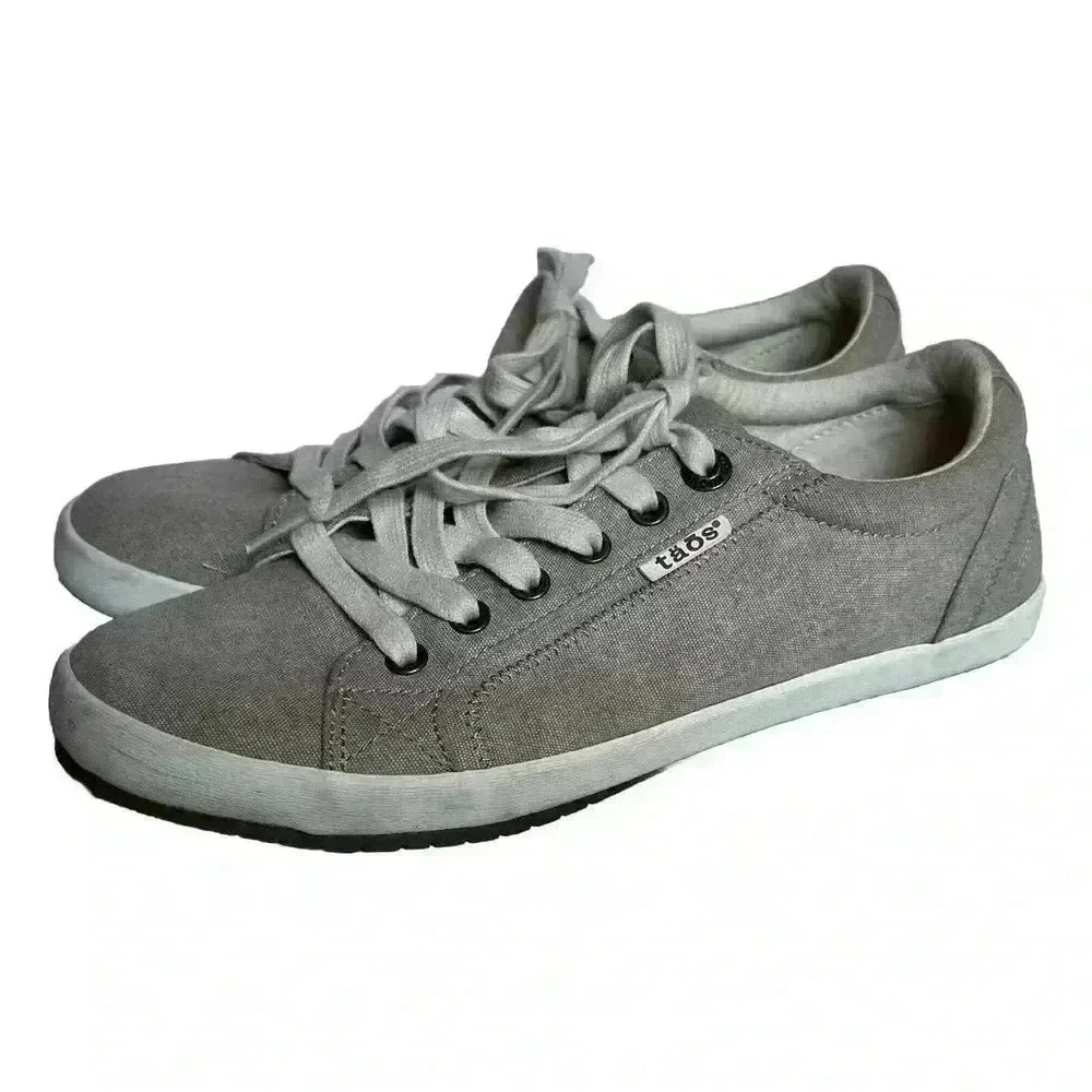 Taos Shoes Women’s Size 8 Star Casual Low Top Lace Up Sneakers STA-12844 Tan - Picture 1 of 8